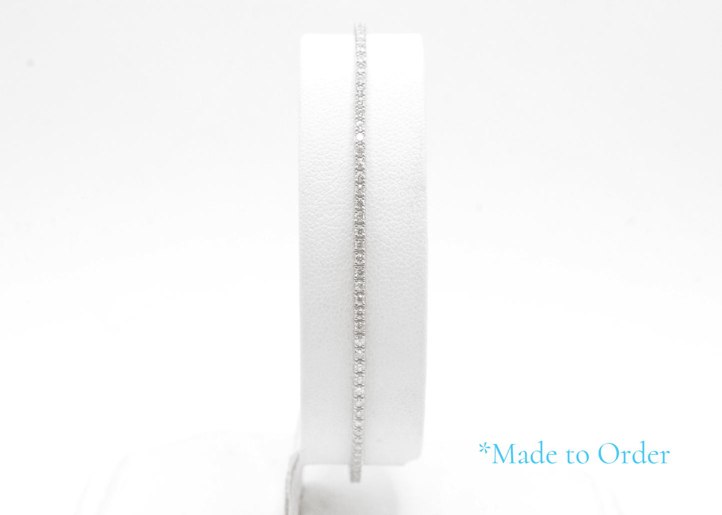 1.5mm Made To Order Natural Diamond Tennis Bracelets 14K Made To Order Natural Diamond Tennis Bracelets