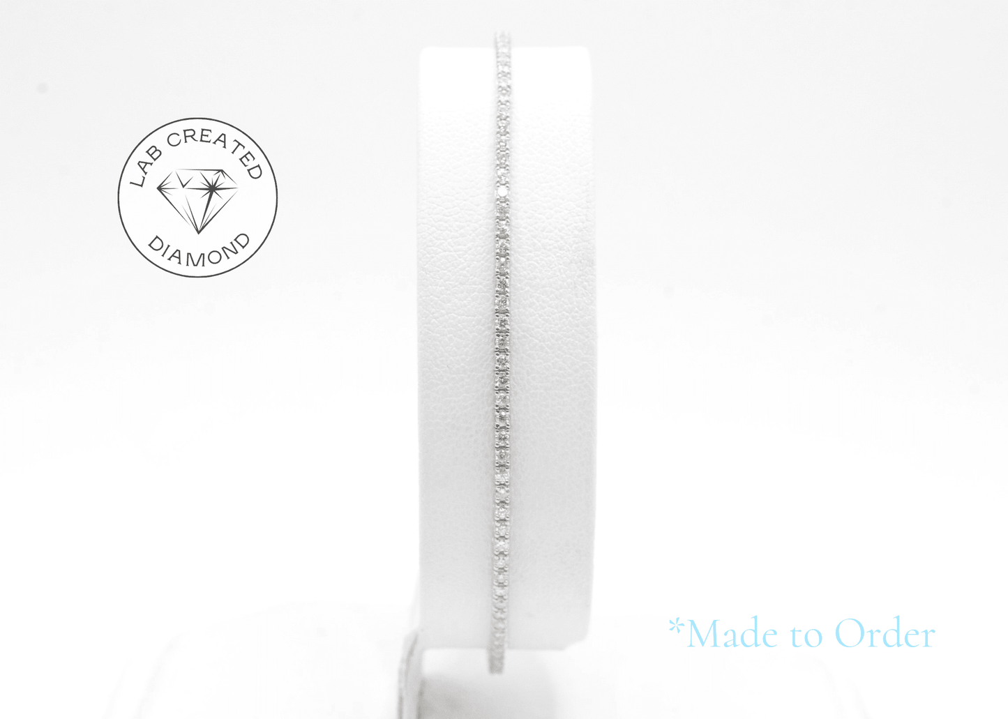 1.75mm Made To Order Lab Grown Diamond Tennis Bracelets 14K Made To Order Lab Tennis Bracelets