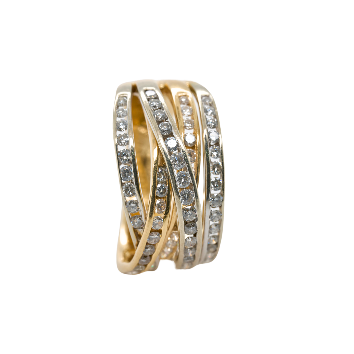 0.75 CTTW Round Natural Diamond Ring in 14K Two-Tone Gold
