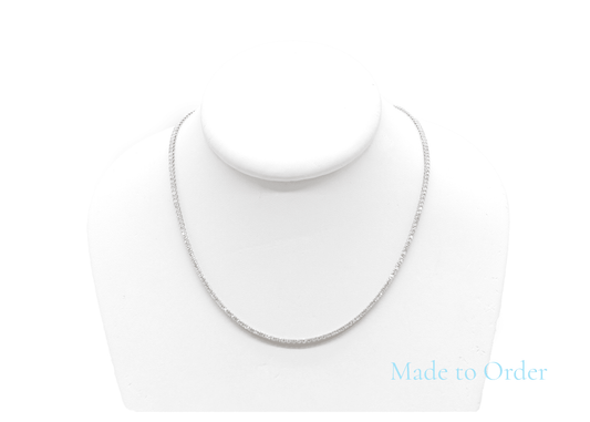 2.25mm Made to Order Natural Diamond Tennis Chain 14K