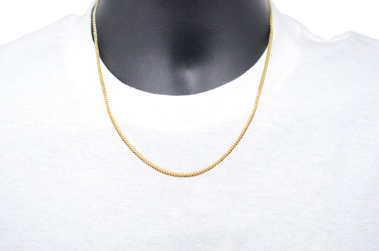 2.5mm Solid Gold Miami Cuban Chains
