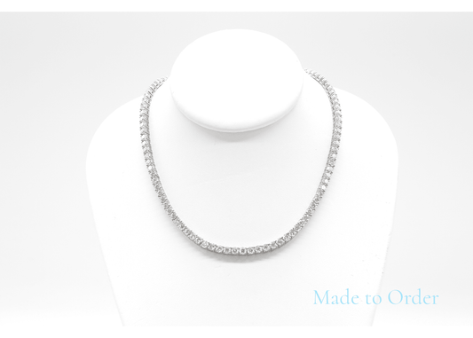 4.5mm Made to Order Natural Diamond Tennis Chain 14K