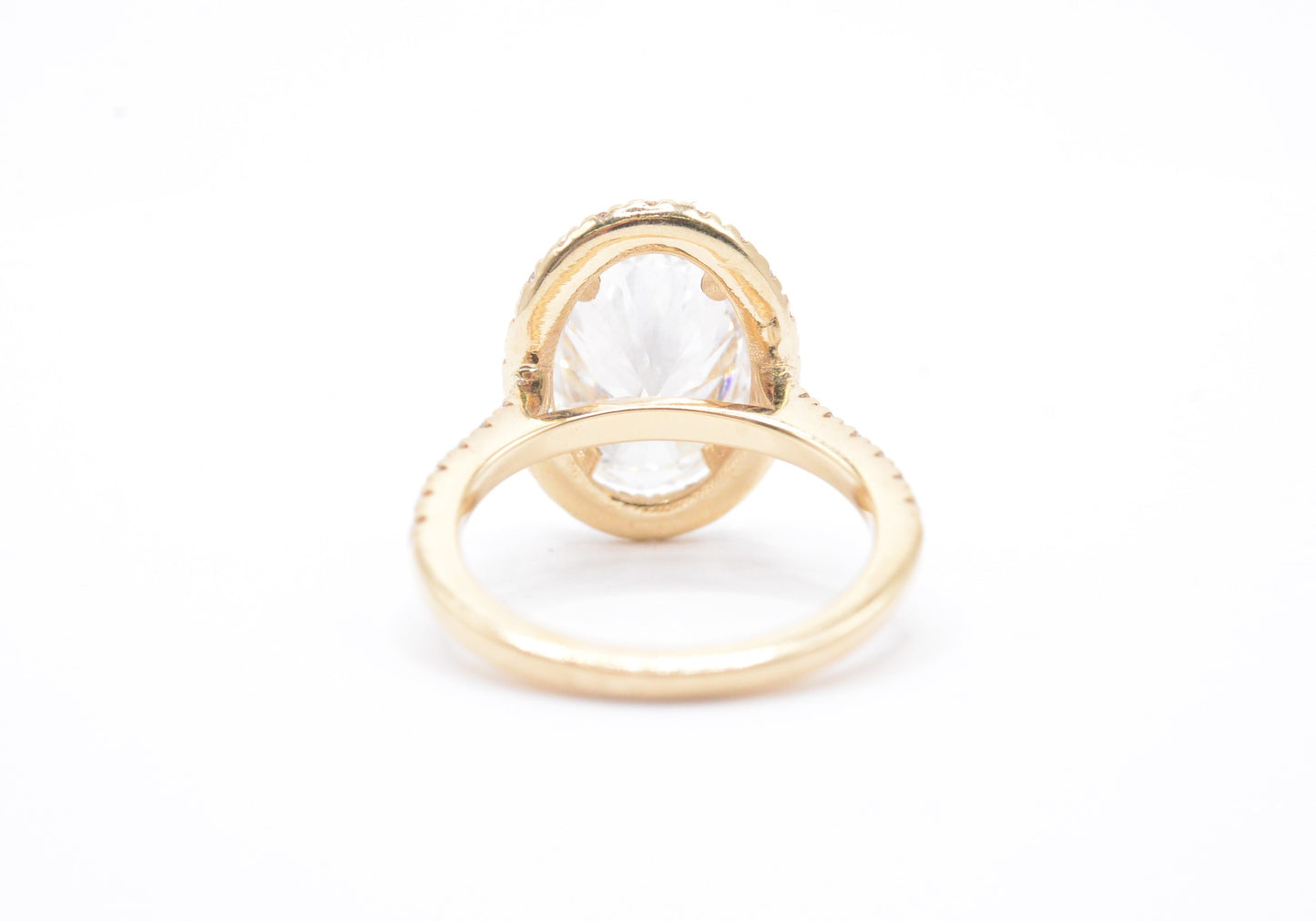 Made to Order-3.0ct Oval Lab Diamond Engagement Ring 14K Yellow Gold