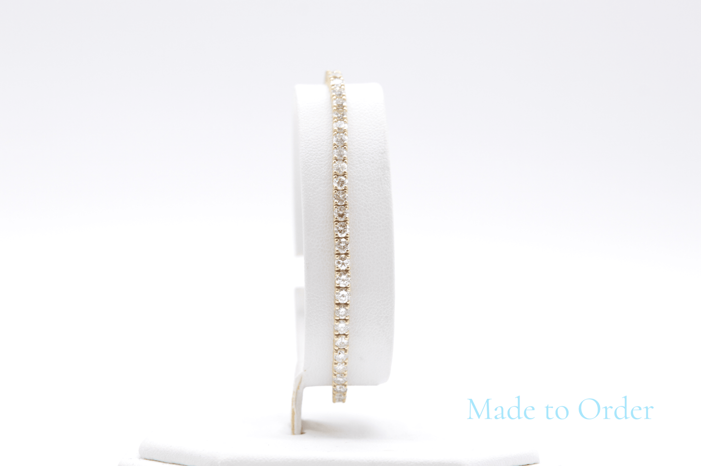 3.25mm Made To Order Natural Diamond Tennis Bracelets 14K Made To Order Natural Diamond Tennis Bracelets