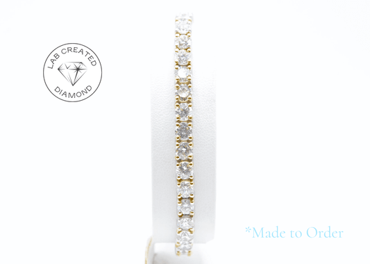 4.75mm Made To Order Lab Grown Diamond Tennis Bracelets 14K Made To Order Lab Tennis Bracelets