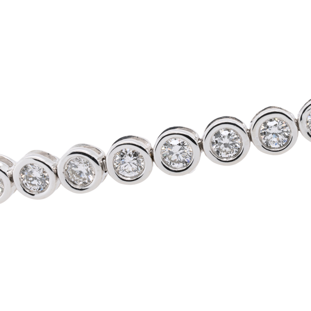 3.00 CTTW Round Lab-Grown Diamond Tennis Bracelet in 14K White Gold, 7"