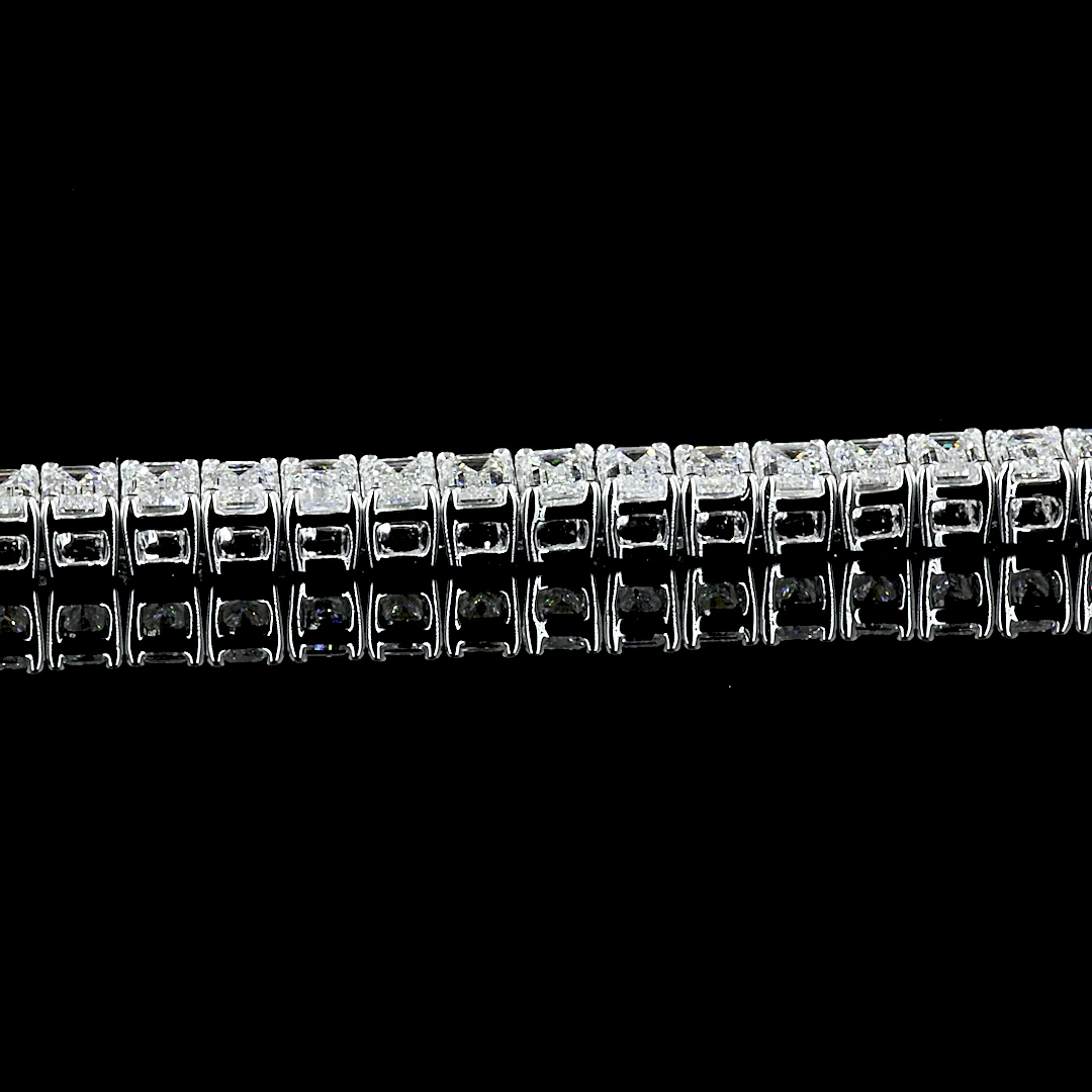 5.00 CTTW Emerald Lab Diamond Tennis Bracelet 7" 14k White Gold F Color and VS2 Clarity jewelry-spot-usa
