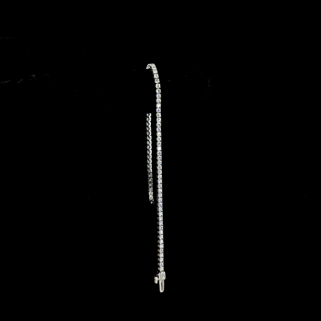 2.20 CTTW Round Lab Diamond Tennis Bracelet 7" 14k White Gold F Color and VS1 Clarity jewelry-spot-usa