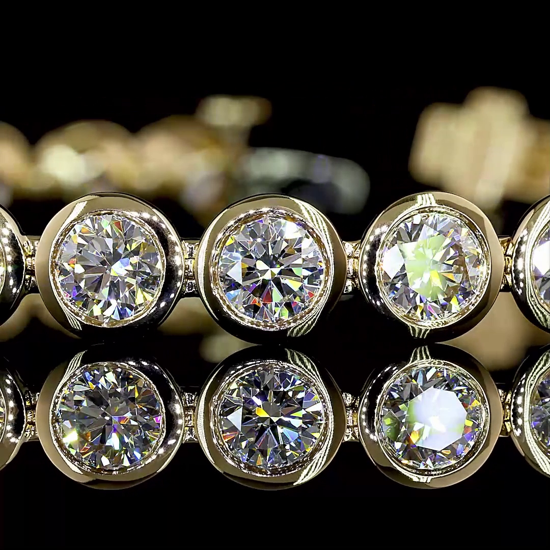 9.81 CTTW Round Lab Diamond Tennis Bracelet