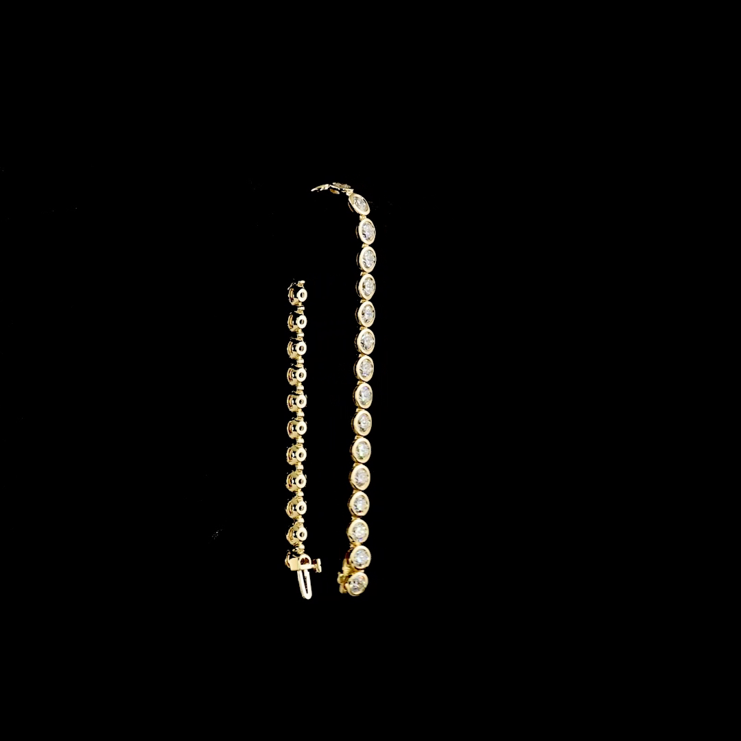 9.81 CTTW Round Lab Diamond Tennis Bracelet