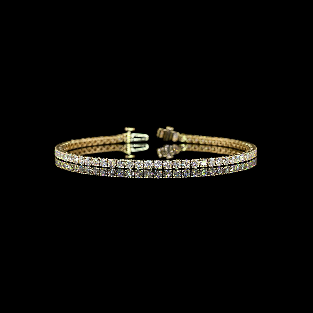 4.00 CTTW Round Lab Diamond Tennis Bracelet 7"