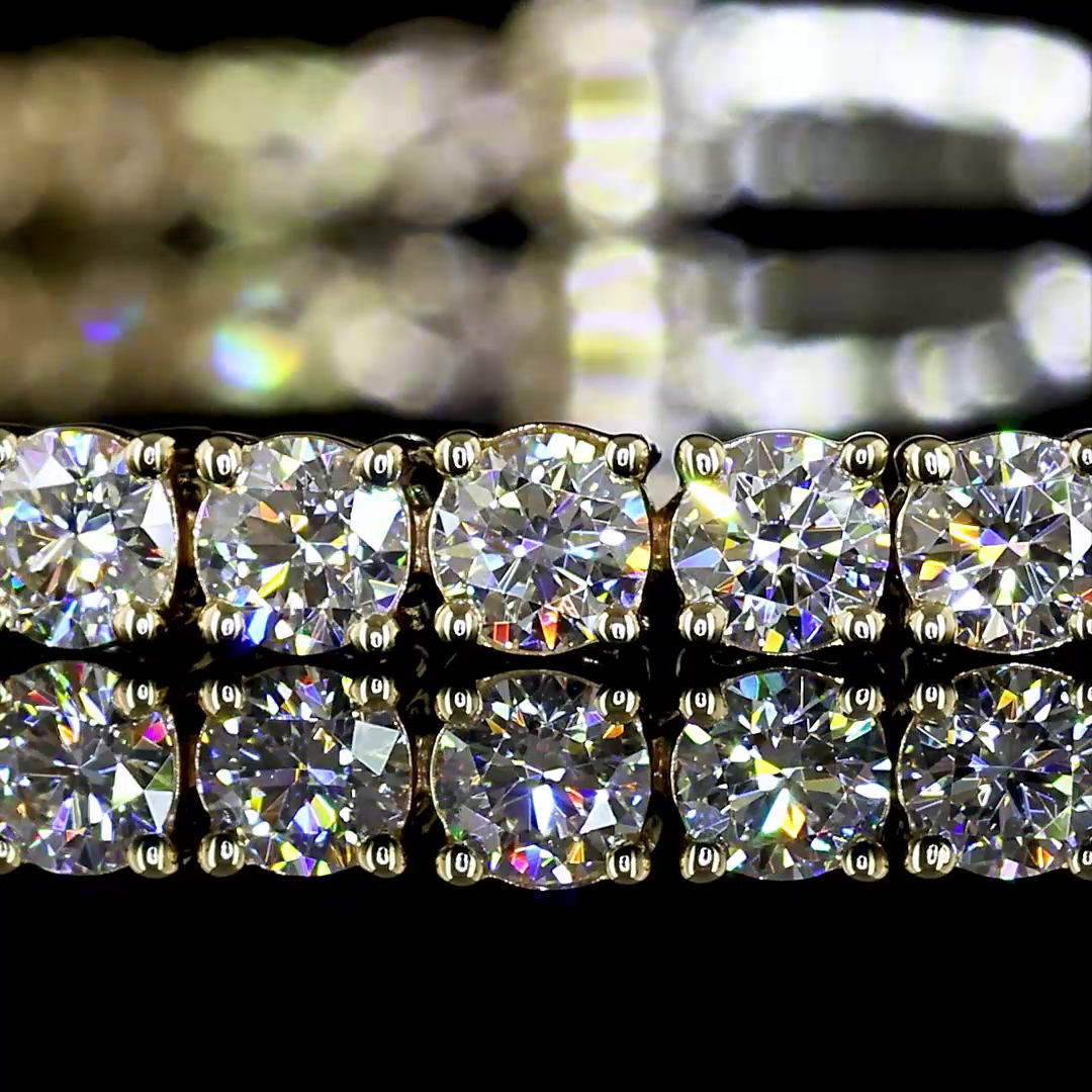 4.00 CTTW Round Lab Diamond Tennis Bracelet 7"