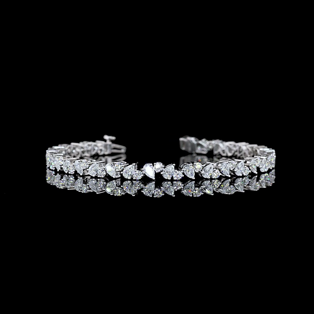 5.26 CTTW MIX Lab Diamond Tennis Bracelet 6.5"