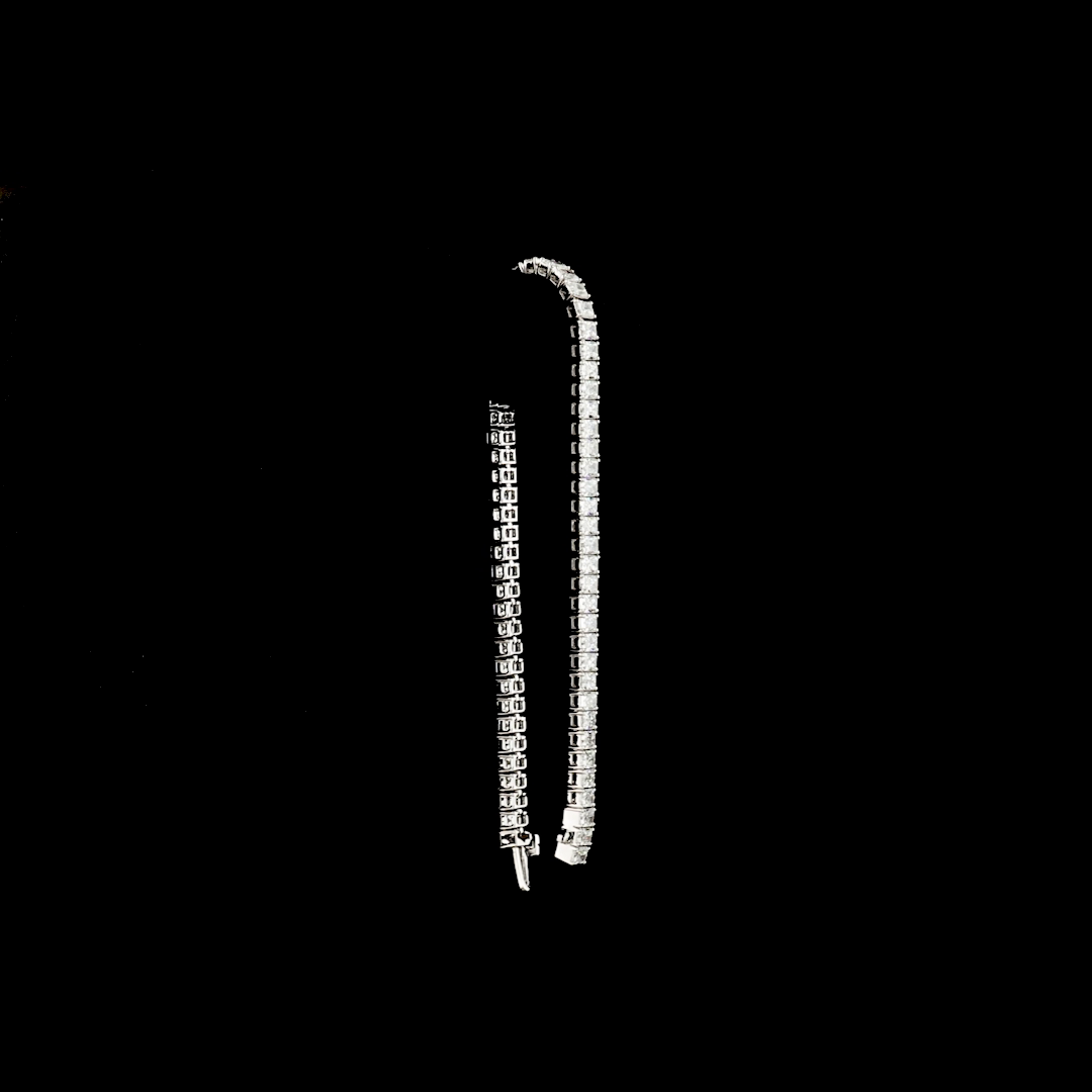 8.00 CTTW Radiant Lab Diamond Tennis Bracelet (E Color and VS Clarity)