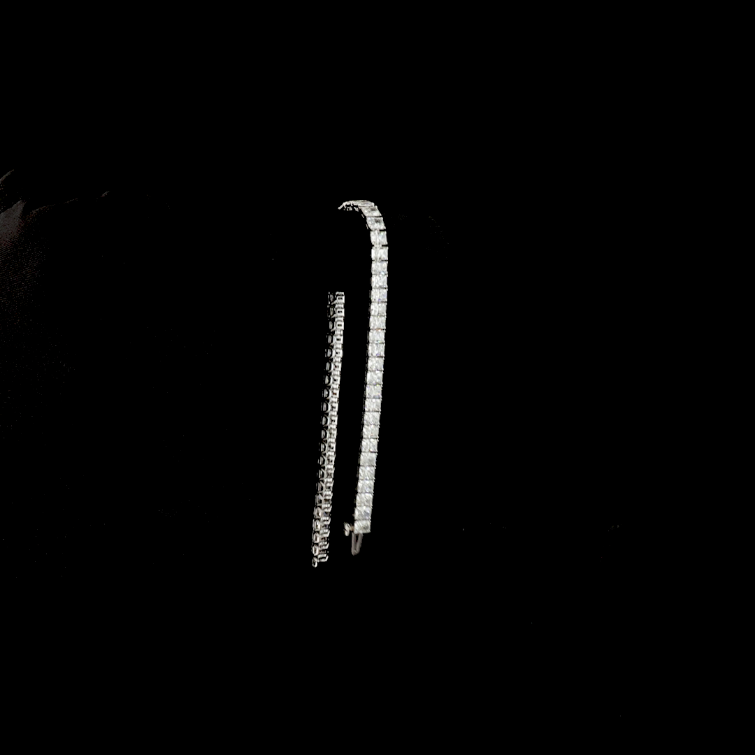 10.21 CTTW Radiant Lab Diamond Tennis Bracelet (E Color and VS Clarity)