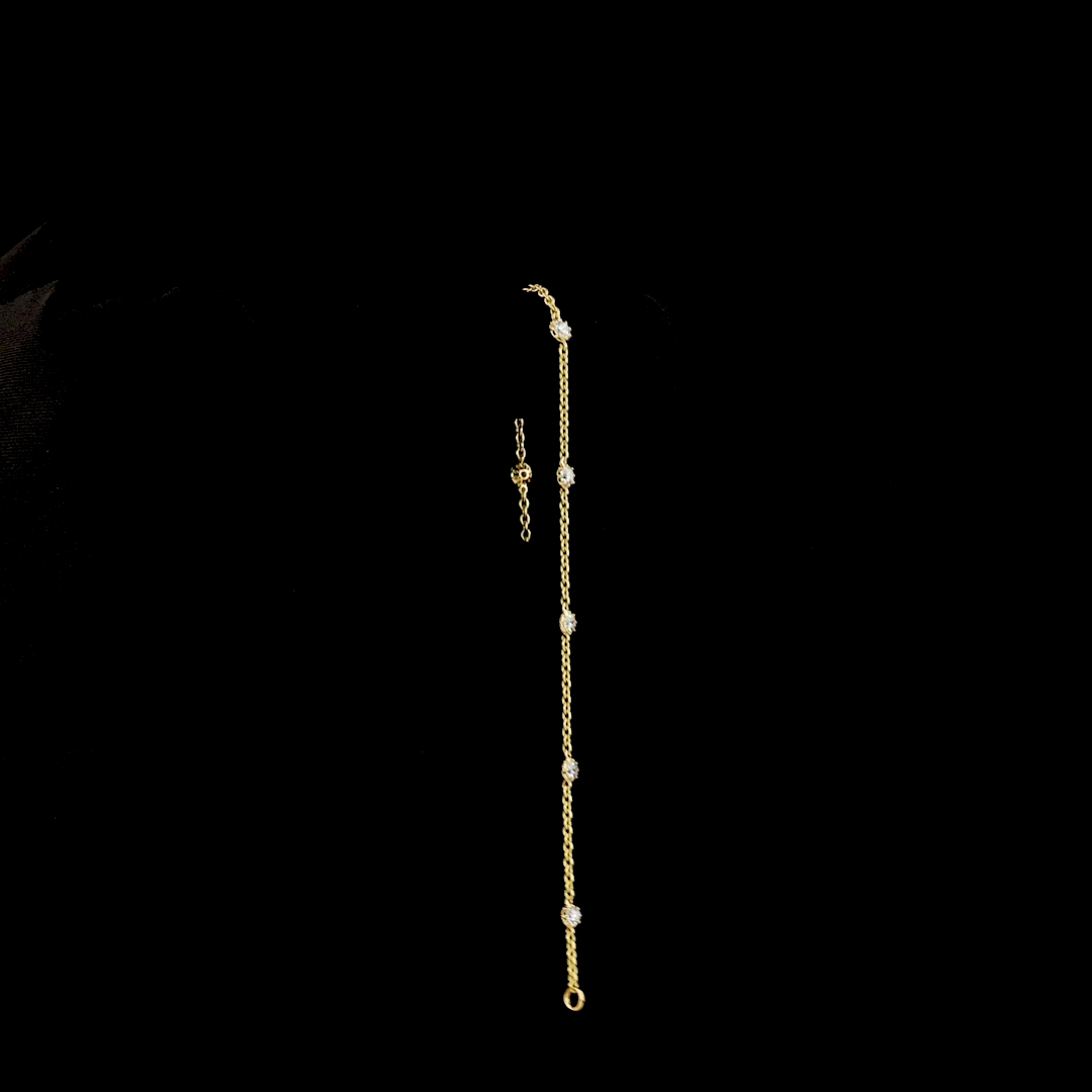 0.66 CTTW Round Lab Diamond Station Bracelet (E Color and VS1 Clarity)