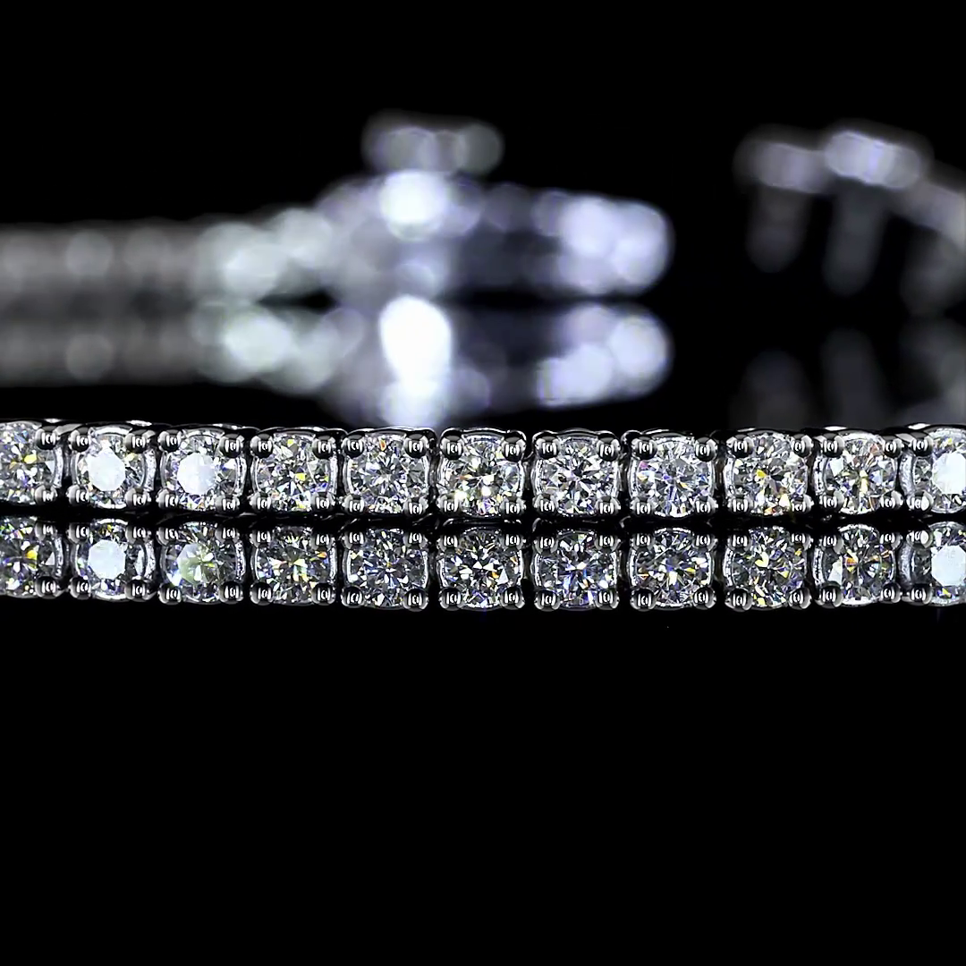 1.64 CTTW Round Lab Grown Diamond Tennis Bracelet 7" (E Color and VS1 Clarity)