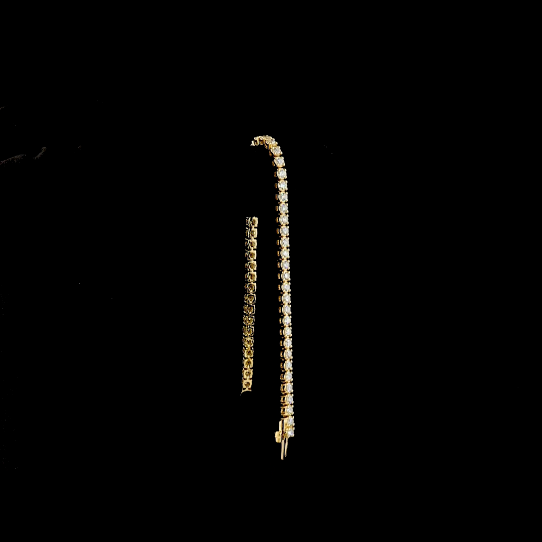 2.79 CTTW Round Lab Diamond Tennis Bracelet (F Color and VS2 Clarity)