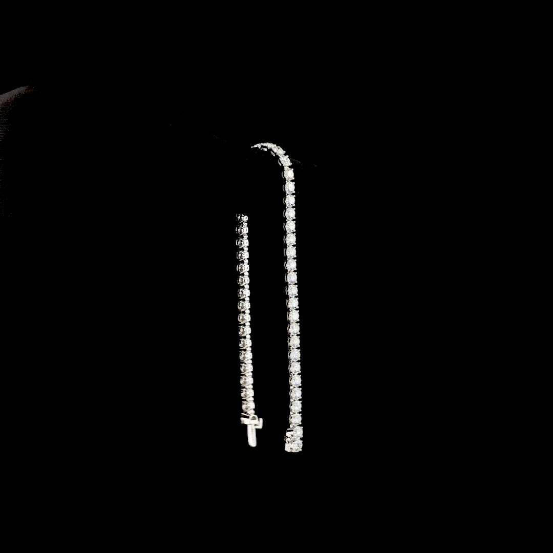 8.36 CTTW Round Lab Diamond Tennis Bracelet (E Color and VS1 Clarity)