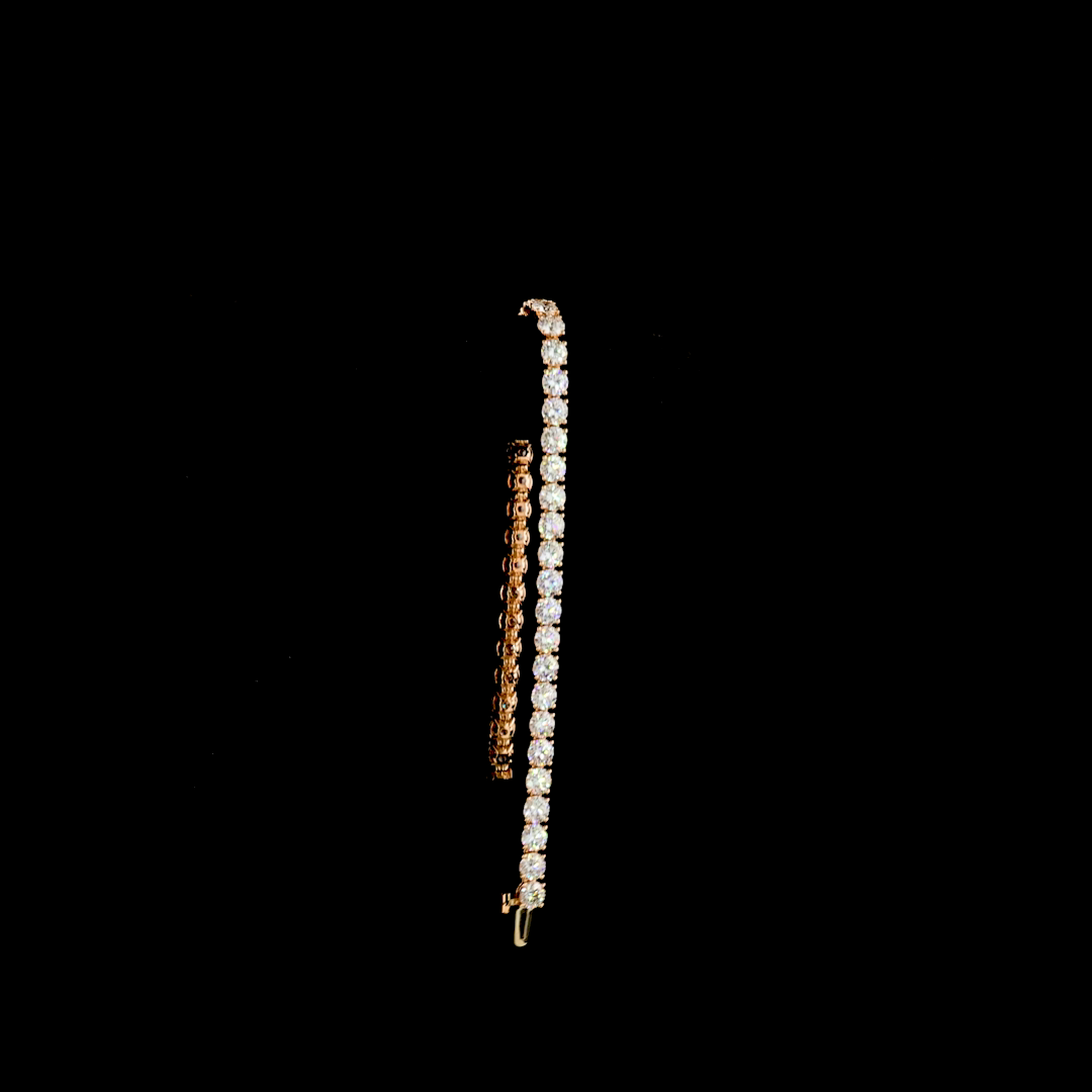 10.50 CTTW Round Lab Diamond Tennis Bracelet (E Color and VS1 Clarity)