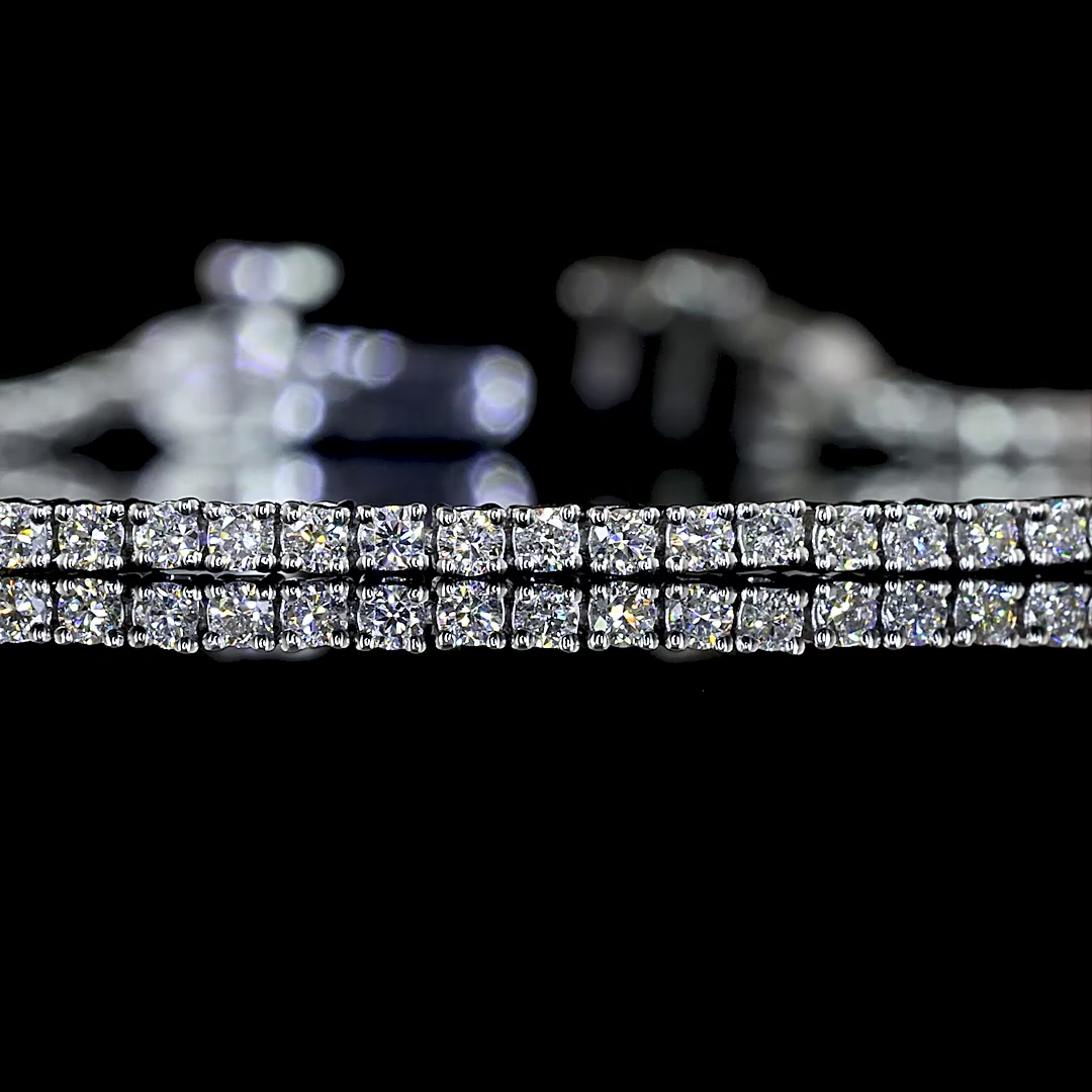 1.06 CTTW Round Lab Grown Diamond Tennis Bracelet 7" (E Color and VS1 Clarity)