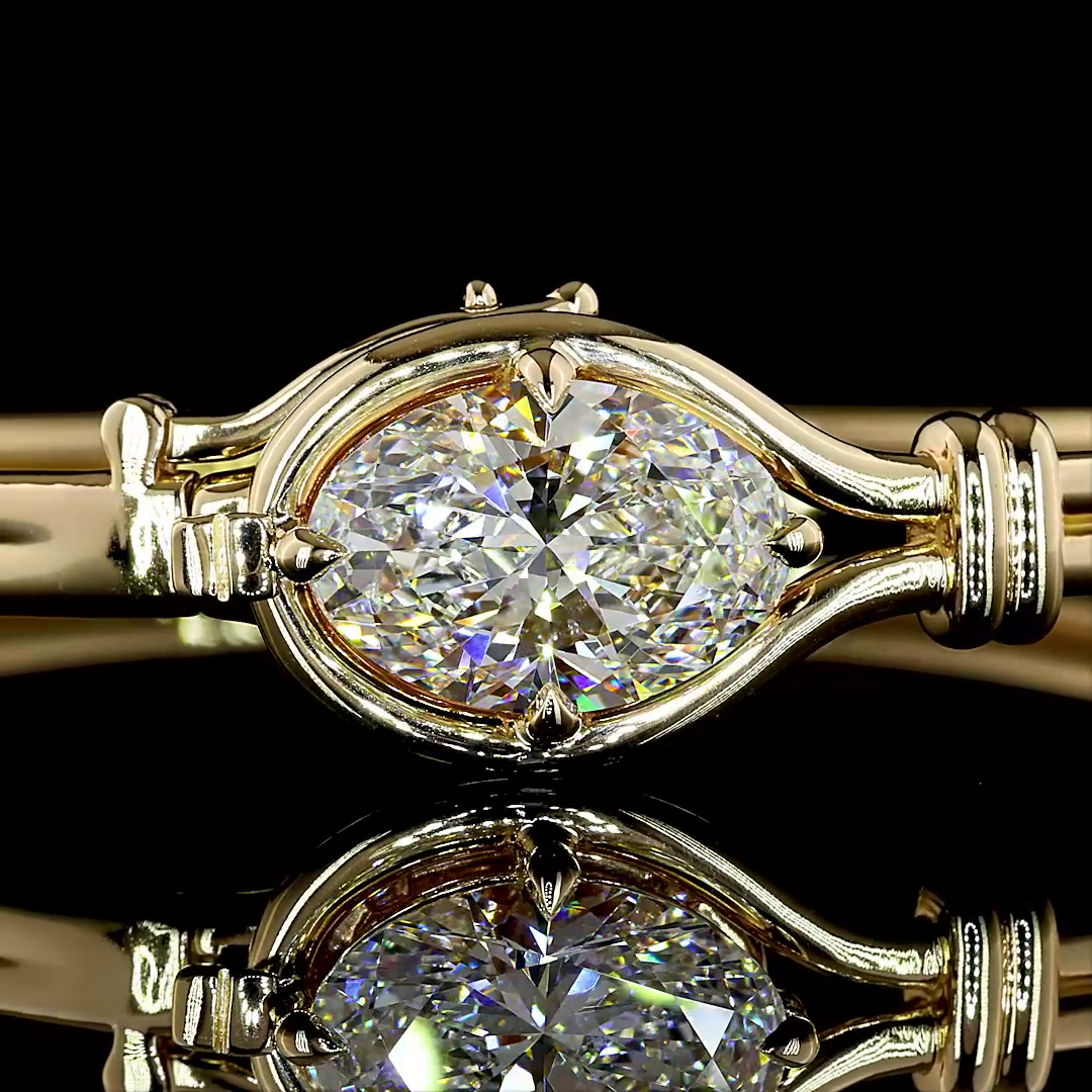 3.60 CT Oval Lab Grown Diamond Solitaire Bracelet (F Color and VS1 Clarity)