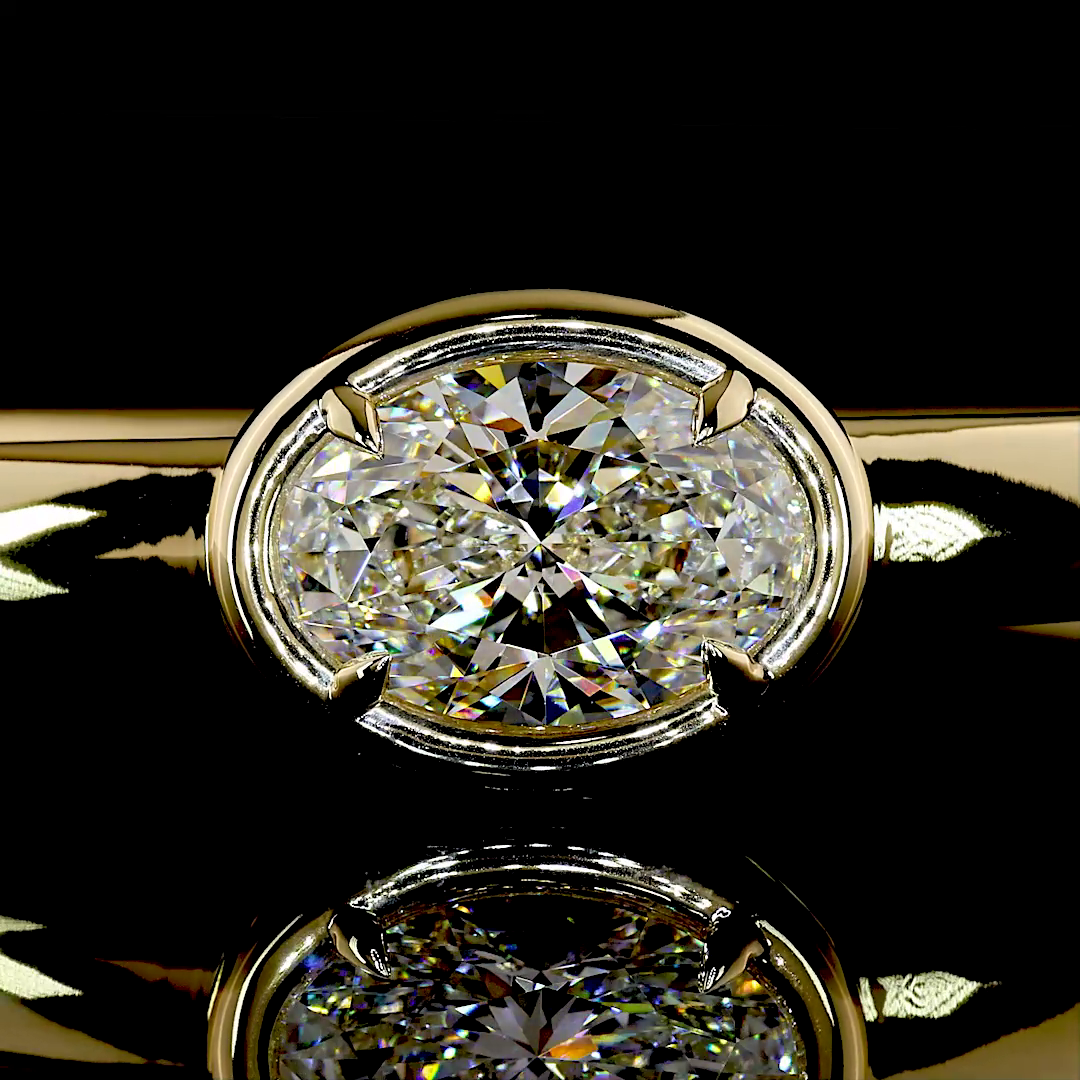 5.15 CT Oval Lab Grown Diamond Bangles Bracelet (E Color and VVS2 Clarity)