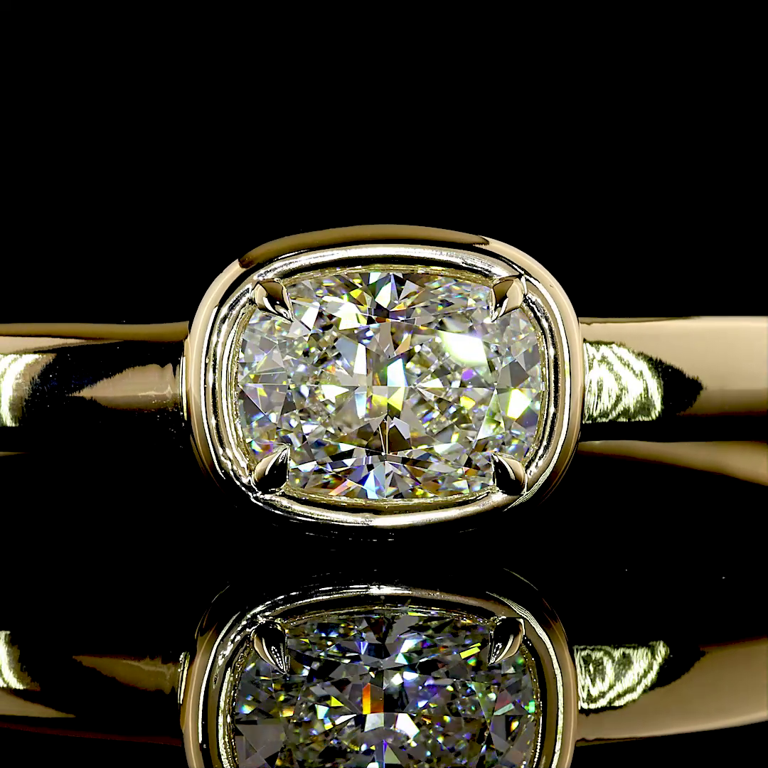 5.21 CT Cushion Brilliant Lab Grown Diamond Bangles Bracelet (F Color and VVS2 Clarity)
