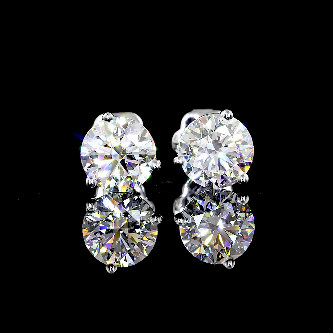 5.14 CTTW Round Lab Diamond Martini Earring 14k White Gold F Color and VS1 Clarity jewelry-spot-usa