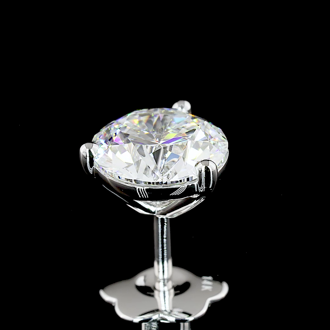 5.14 CTTW Round Lab Diamond Martini Earring 14k White Gold F Color and VS1 Clarity jewelry-spot-usa