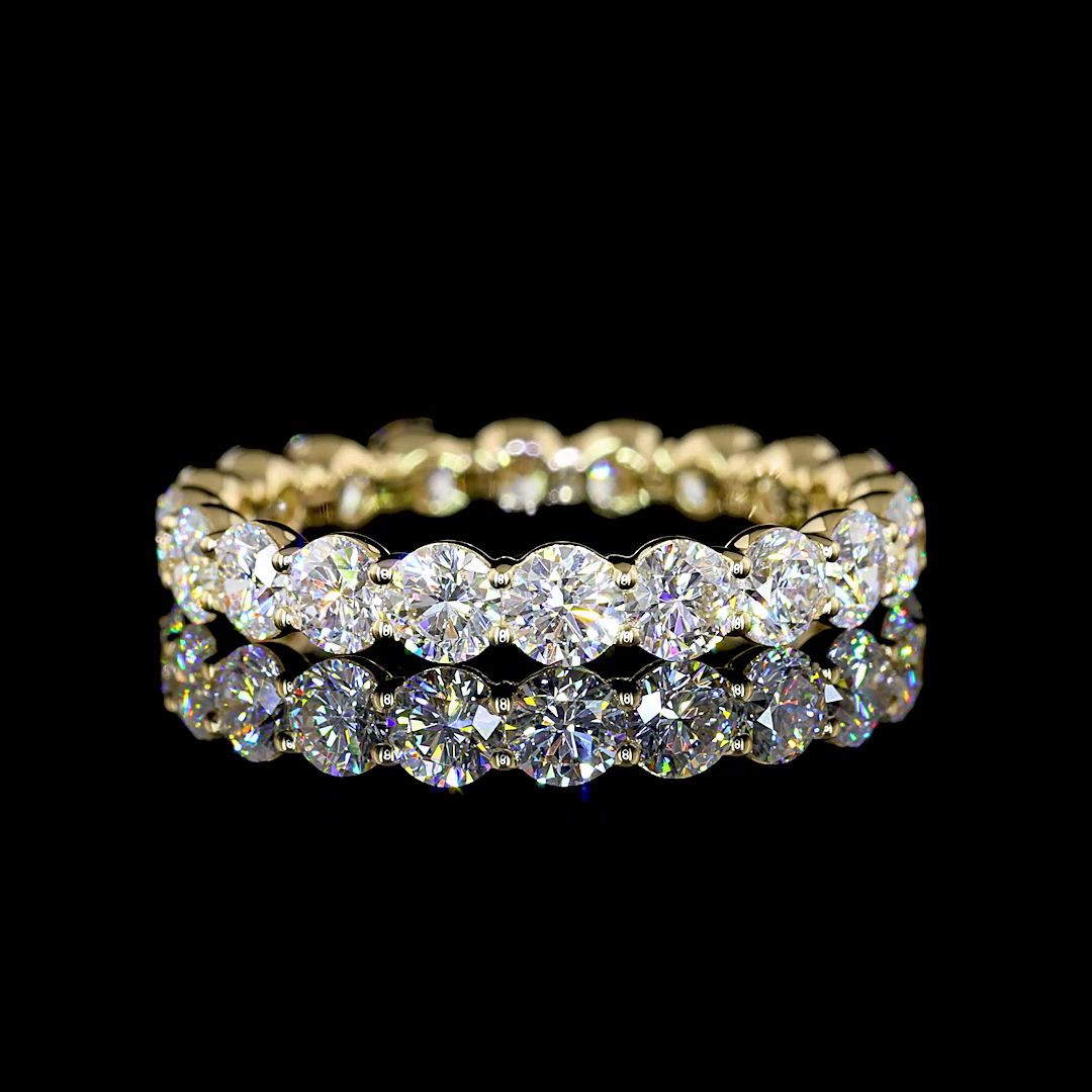 2.23 CTTW Round Lab Diamond Full Eternity Sz. 6 (E Color and VS Clarity)