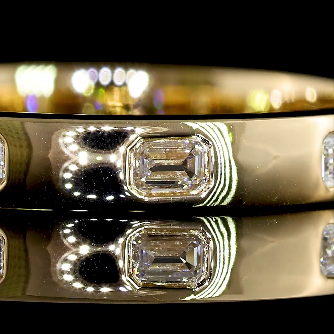 0.33 CTTW Emerald Lab Diamond Full Eternity (E Color and VS Clarity)