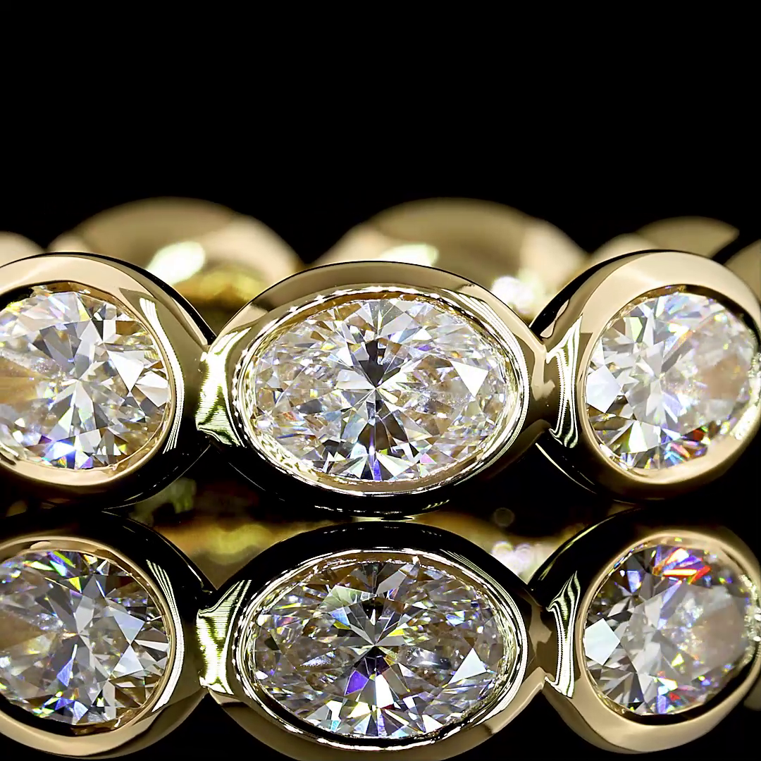 2.09 CTTW Heart Lab Diamond Full Eternity (E Color and VS Clarity)