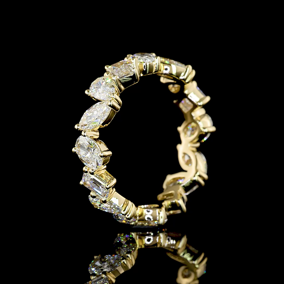 3.20 CTTW MIX Lab Diamond Full Eternity Sz. 6.5