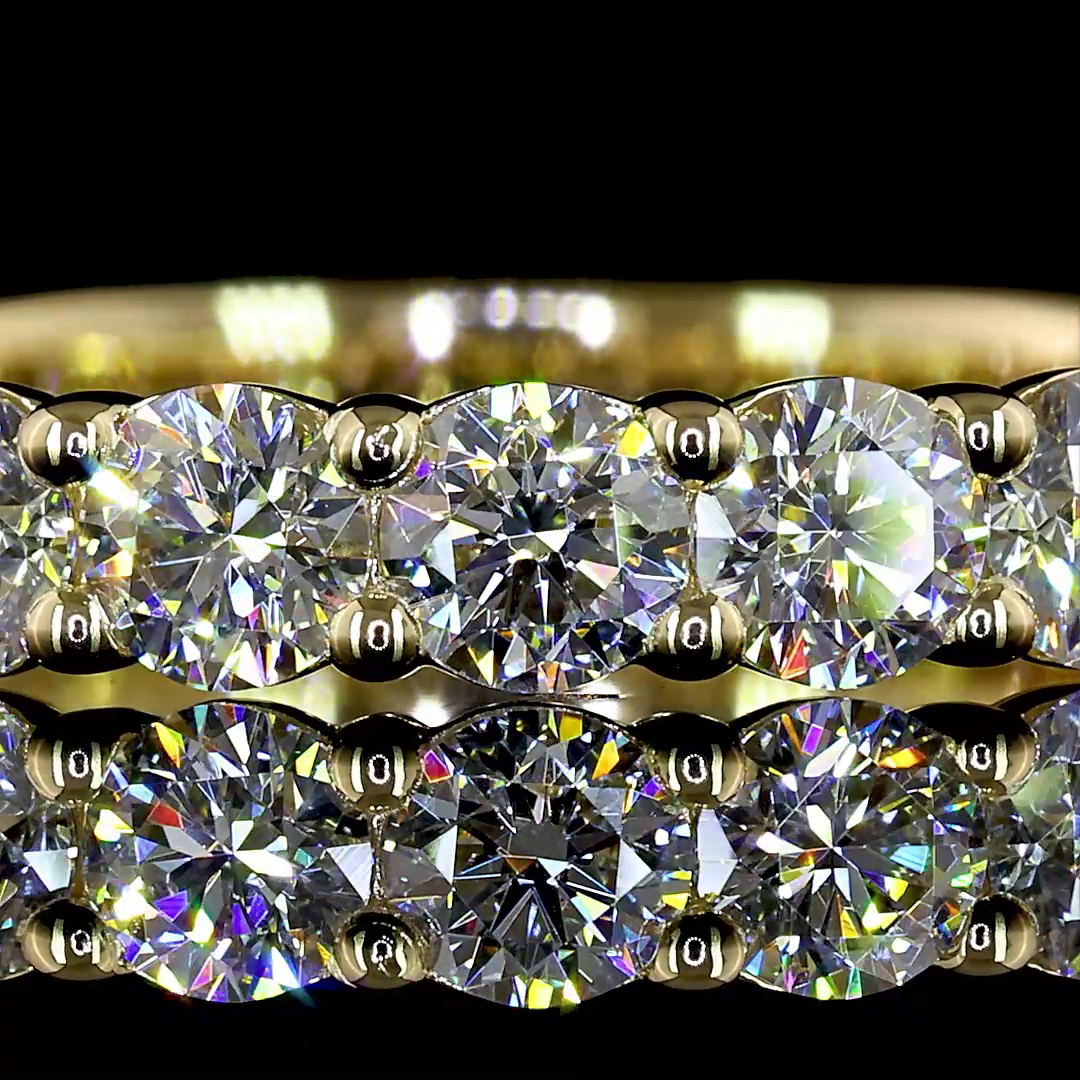 1.55 CTTW Round Lab Diamond 3/4 Eternity Band