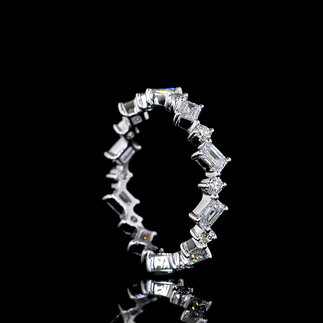 1.06 CTTW MIX Lab Diamond Full Eternity Sz. 5.5
