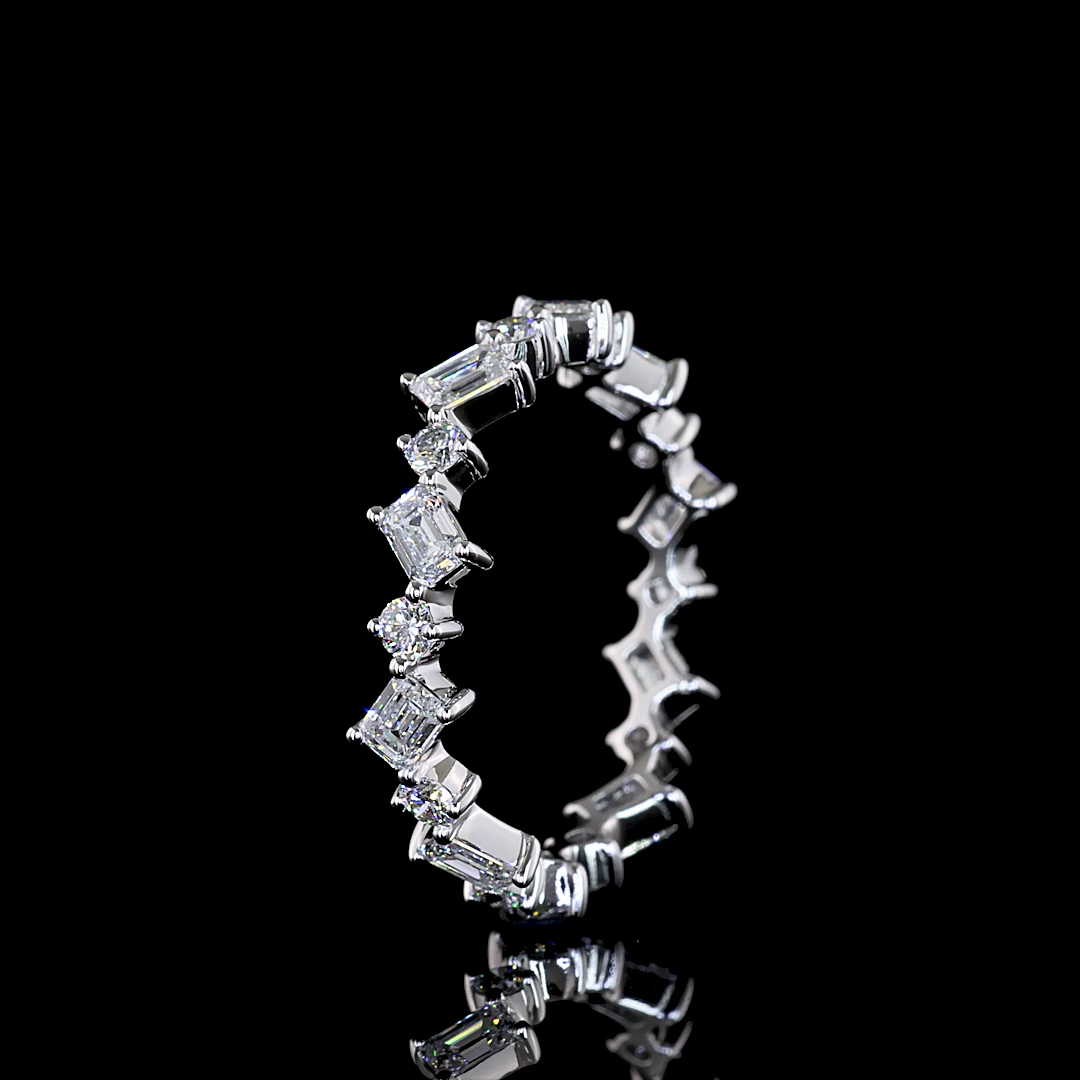 1.06 CTTW MIX Lab Diamond Full Eternity Sz. 5.5