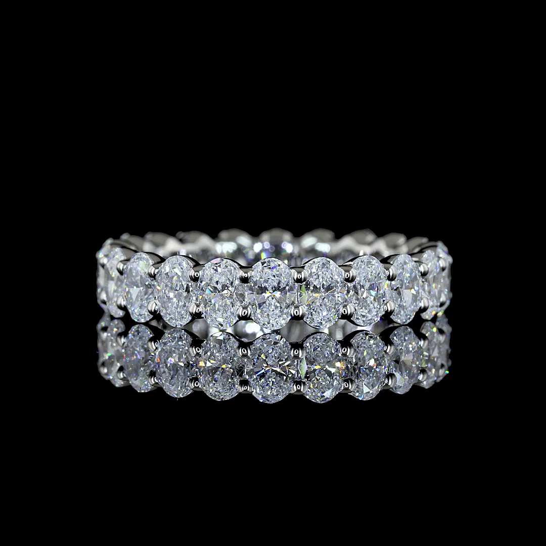 2.00 CTTW Oval Lab Diamond Full Eternity
