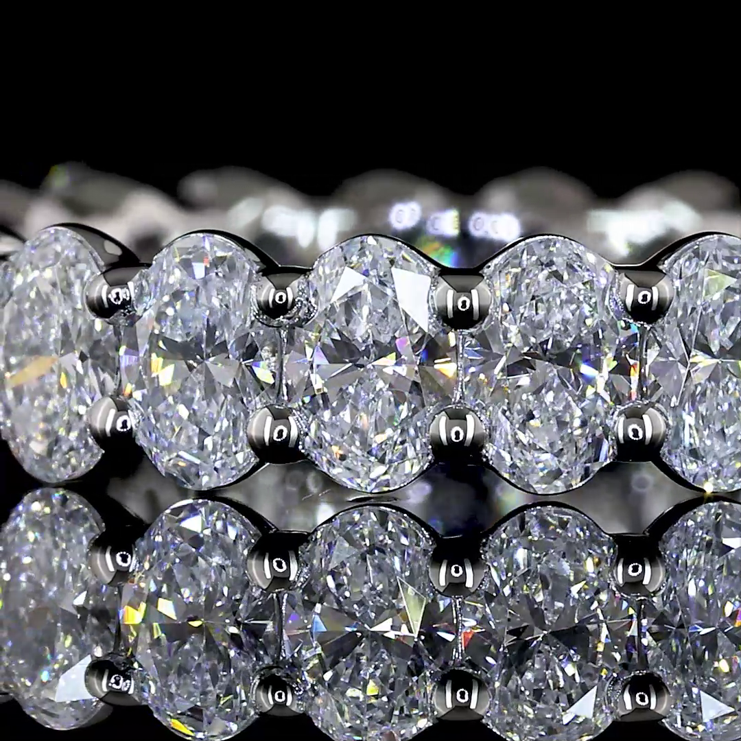 2.00 CTTW Oval Lab Diamond Full Eternity