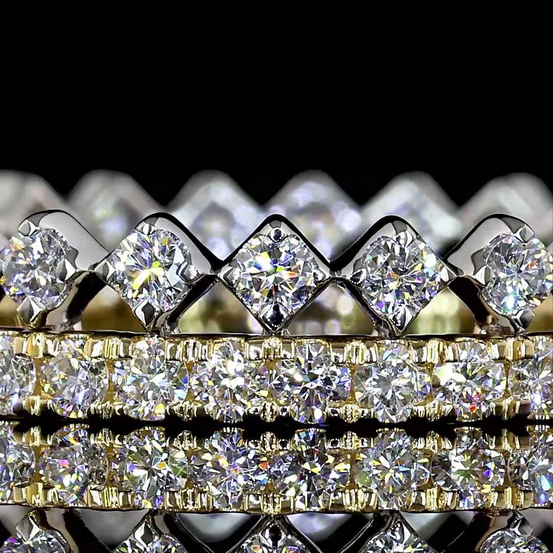 0.94 CTTW Round Lab Diamond Full Eternity (E Color and VS2 Clarity)