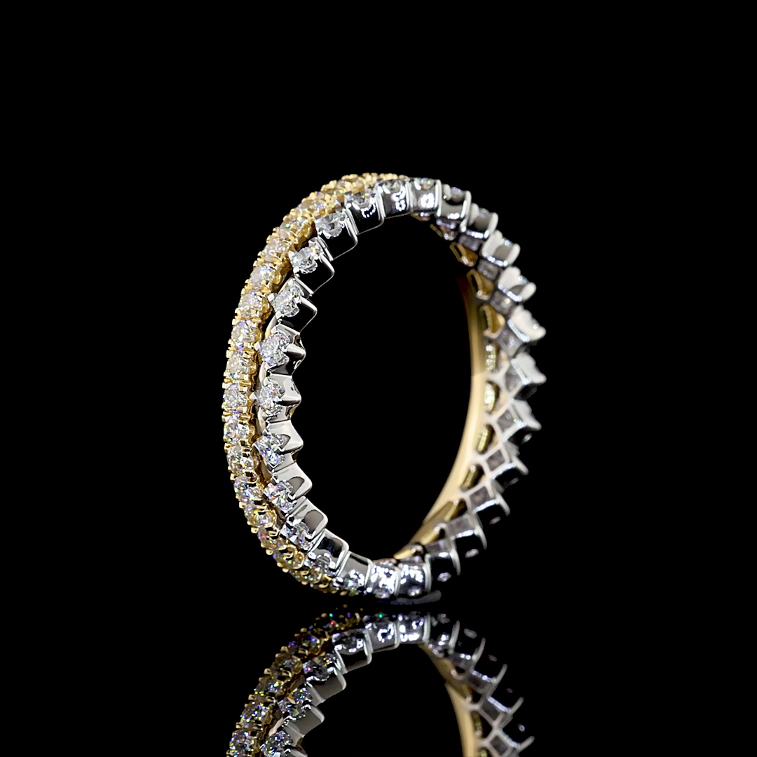 0.94 CTTW Round Lab Diamond Full Eternity (E Color and VS2 Clarity)