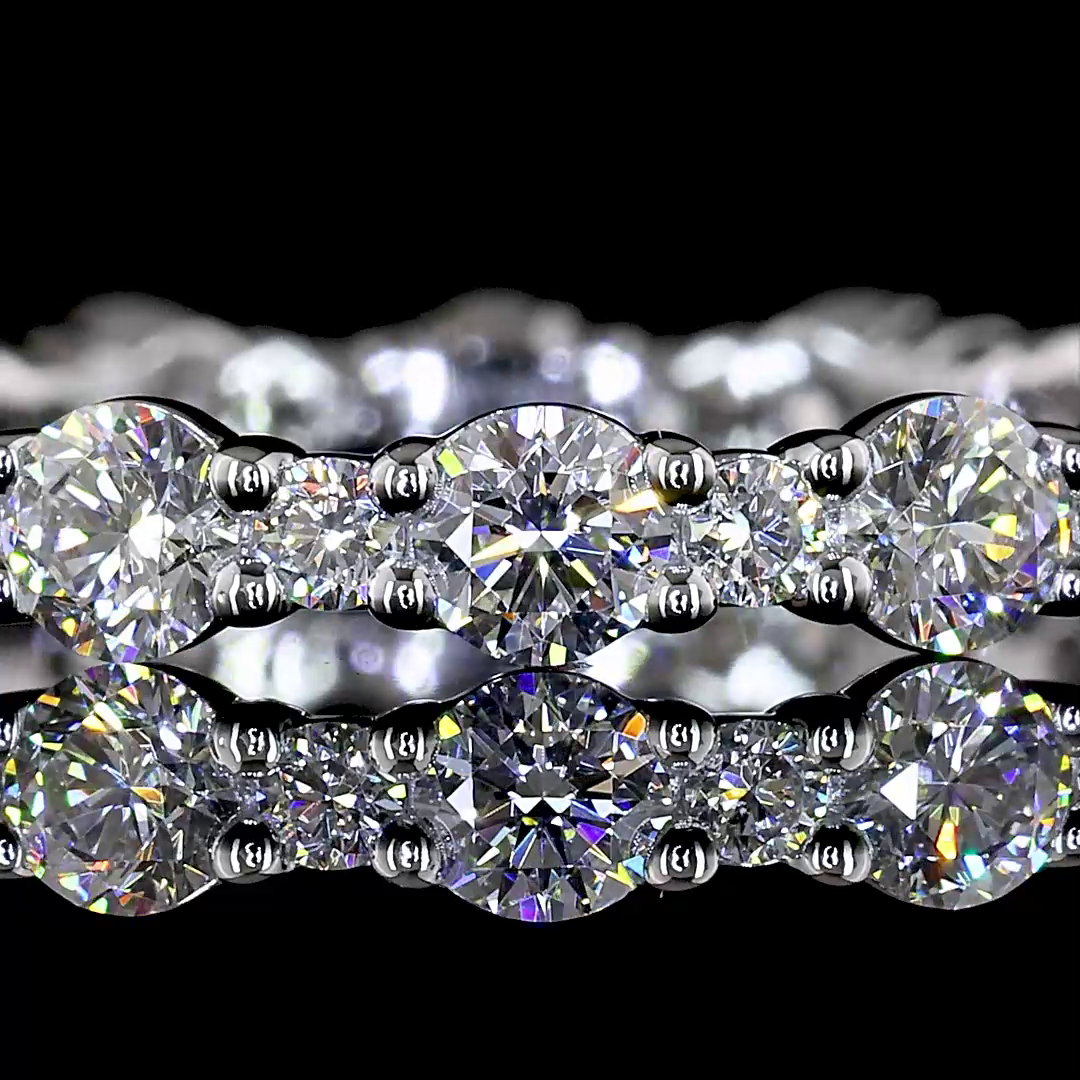 1.16 CTTW Round Lab Diamond Full Eternity (E Color and VS2 Clarity)
