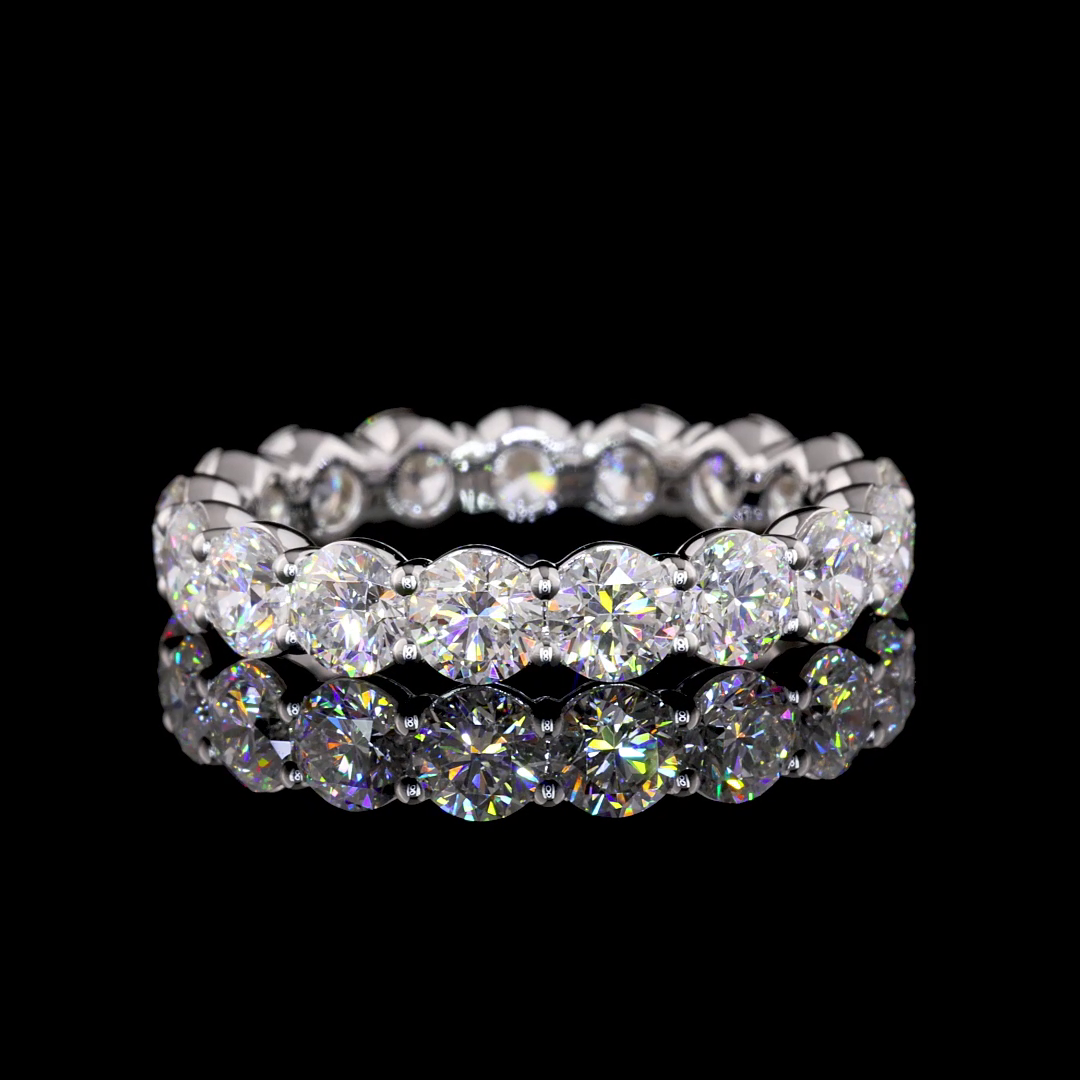 3.25 CTTW Round Lab Diamond Full Eternity (E/F Color and VS1/VS2 Clarity)