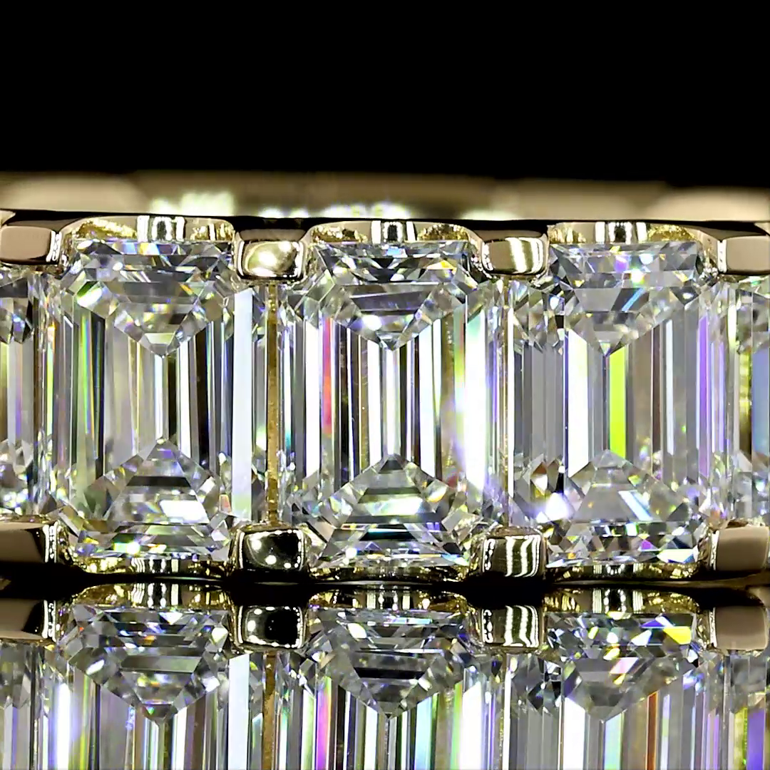 5.97 CTTW Emerald Lab Diamond Full Eternity (E Color and VS Clarity)