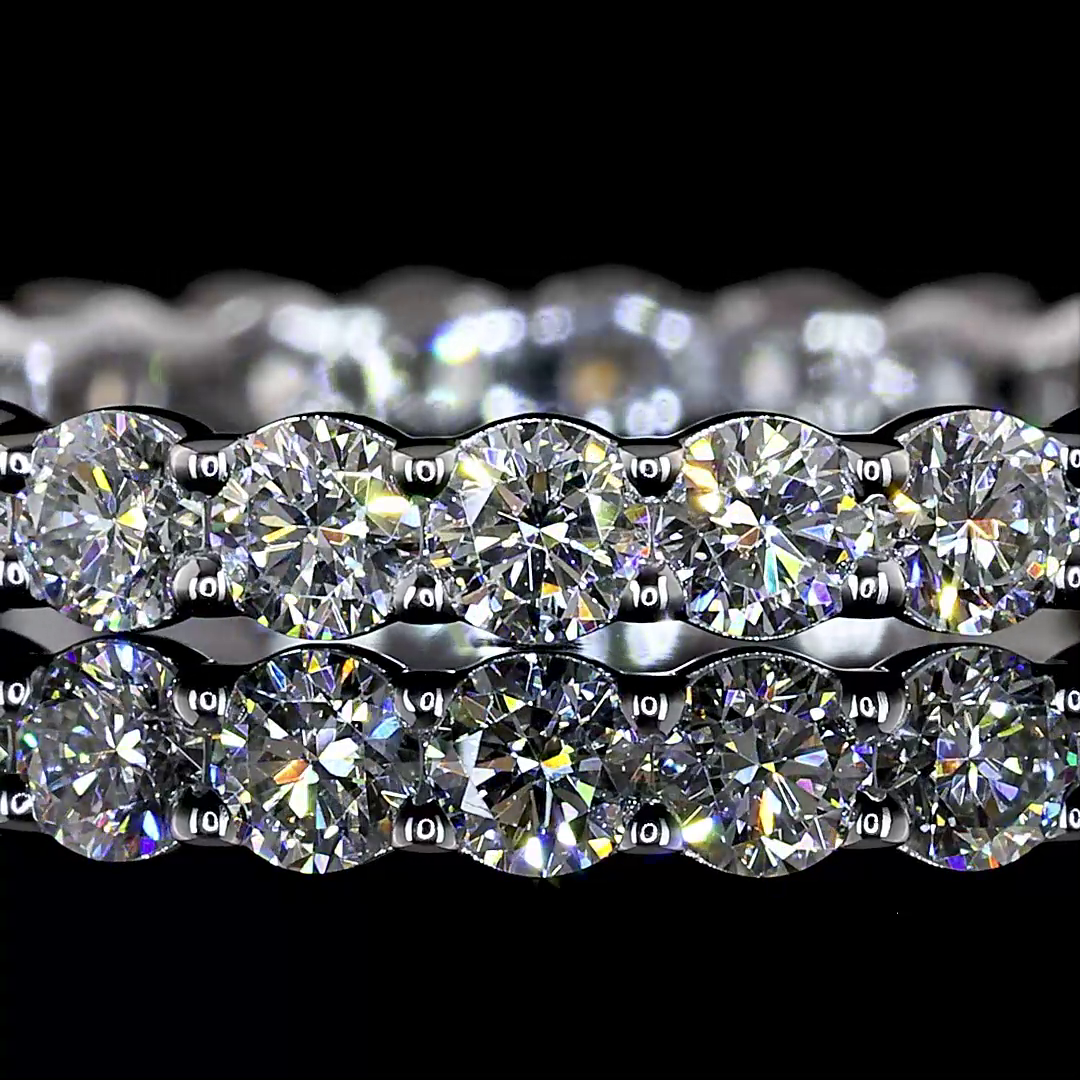1.05 CTTW Round Lab Diamond Full Eternity (F Color and VS+ Clarity)