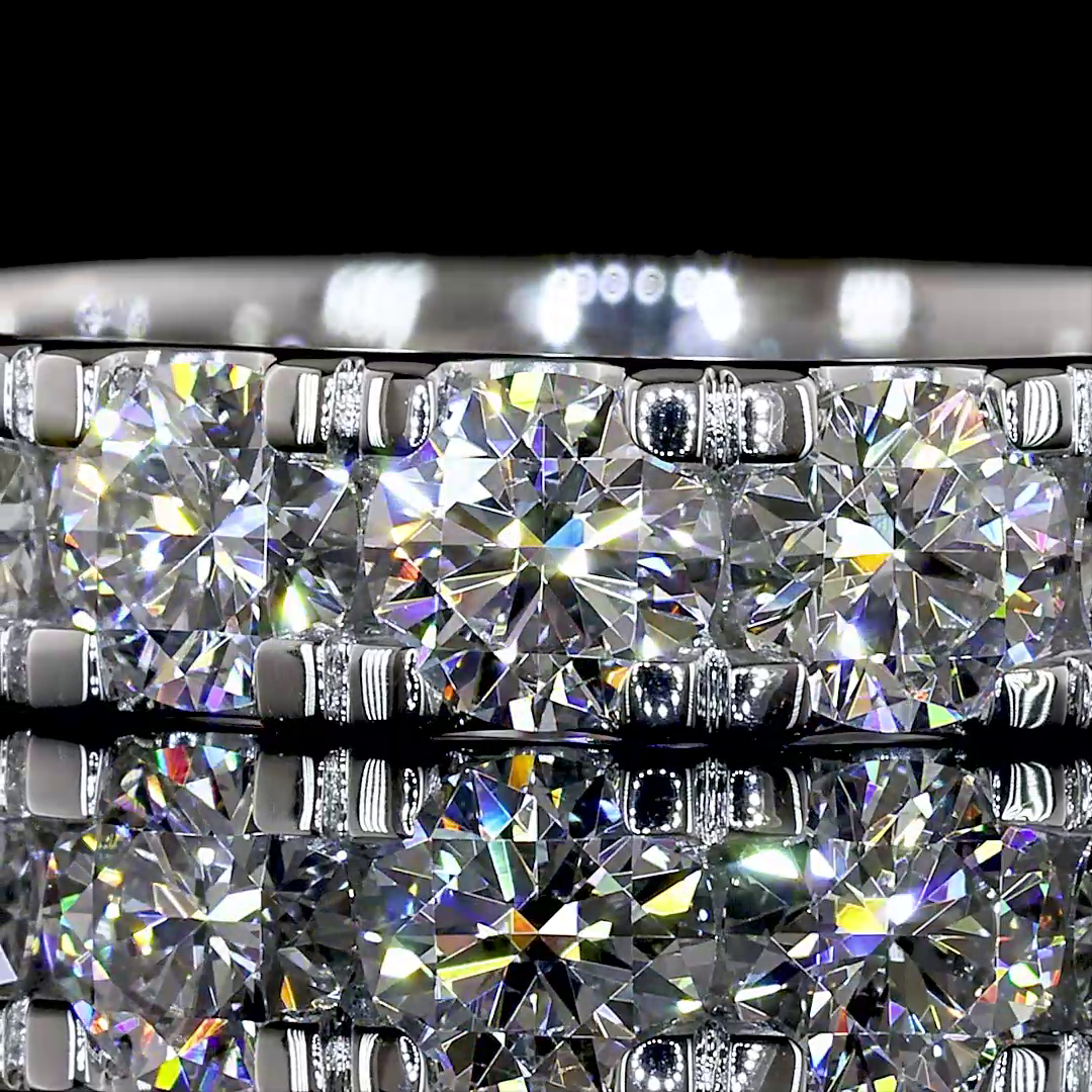 3.01 CTTW Round Lab Diamond Full Eternity (E Color and VS1 Clarity)