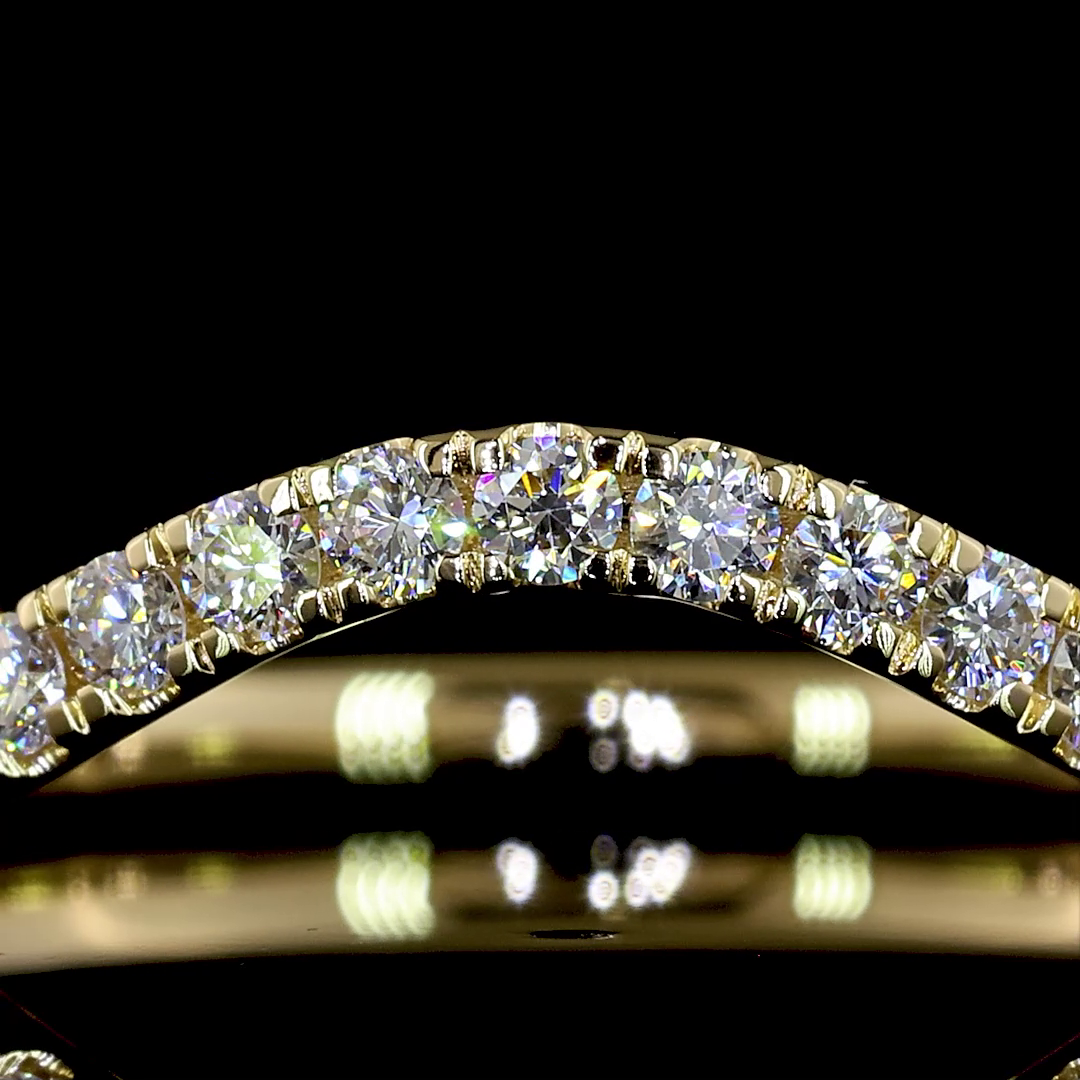 0.45 CTTW Round Lab Diamond 3/4 Eternity Band (E Color and VS1 Clarity)