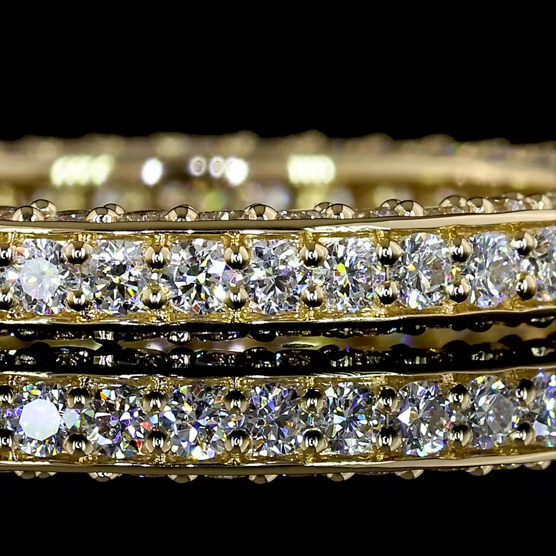 1.44 CTTW Round Lab Diamond Full Eternity (H Color and SI Clarity)