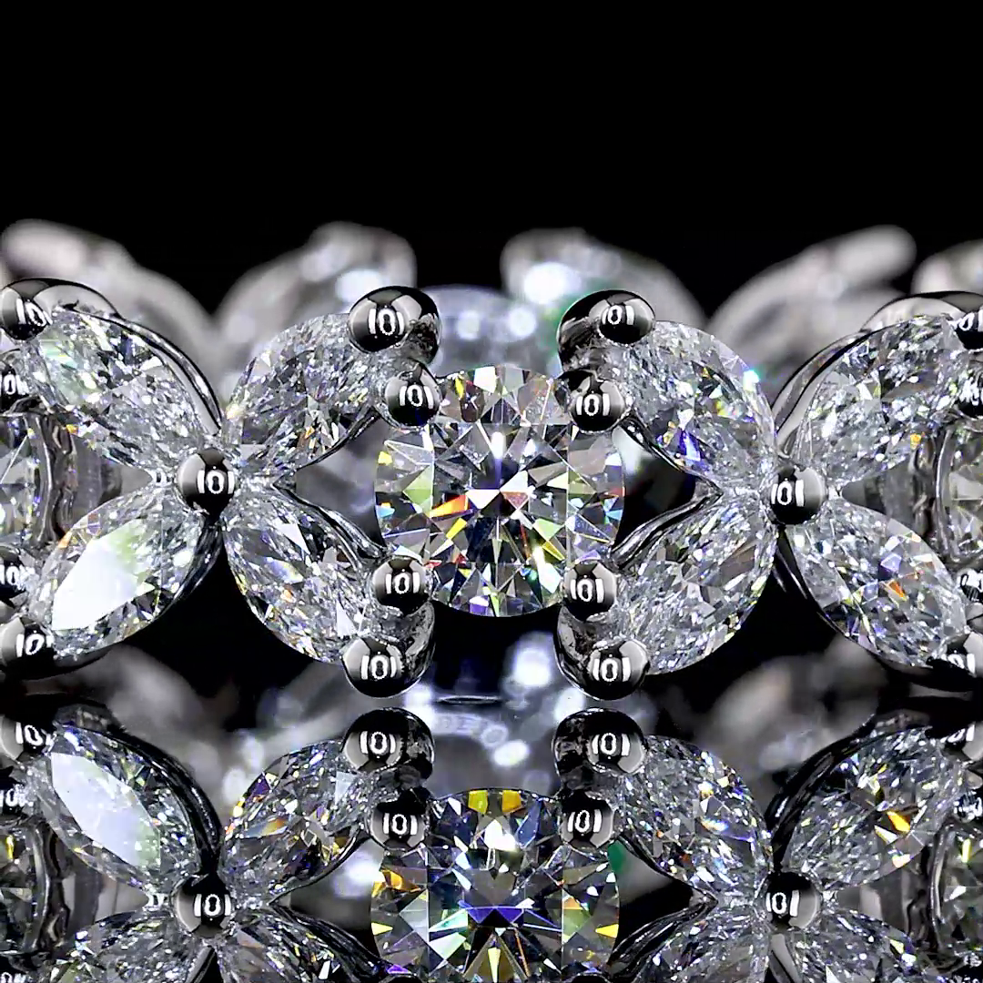 2.18 CTTW Round Lab Diamond Full Eternity (VS2 Clarity)
