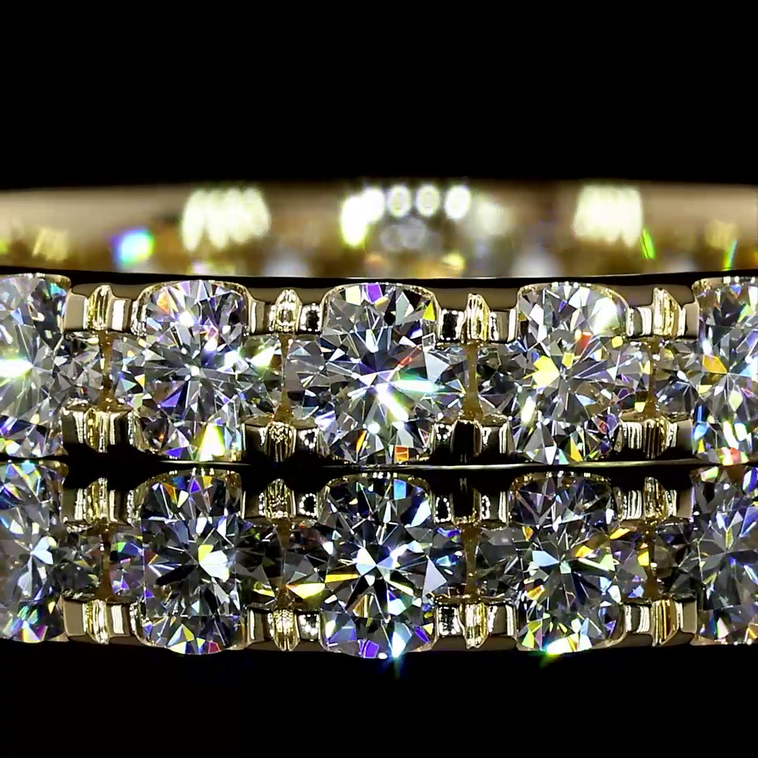 1.21 CTTW Round Lab Diamond Full Eternity (H Color and SI Clarity)
